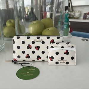 Kate Spade Minnie Mouse Wallet & Cardholder Set - Park Exclusive